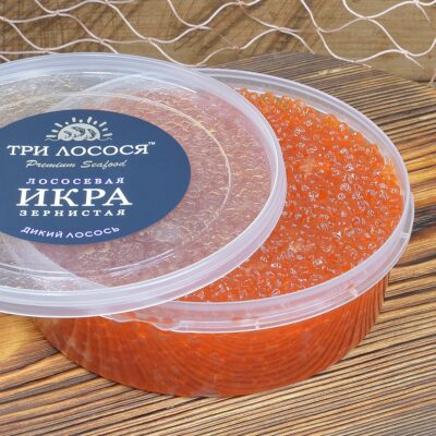 Красная икра Горбуша пластиковая банка 500г