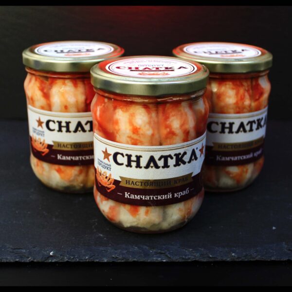 Консервы из мяса краба камчатка 1-я фаланга ст/б 500г